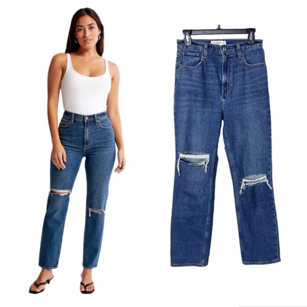 Abercrombie & Fitch The Ankle Straight Ultra High Rise Jeans Size 28 / 6R